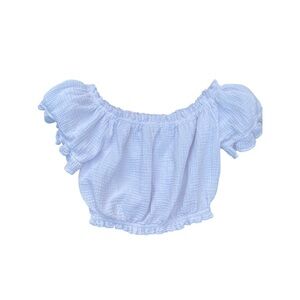 Ocean Drive White Crop Top large